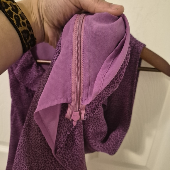 Purple Ruffle Women's Top - Picture 4 of 8